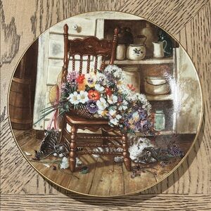 Vintage WS George “Country curtains” collector plate